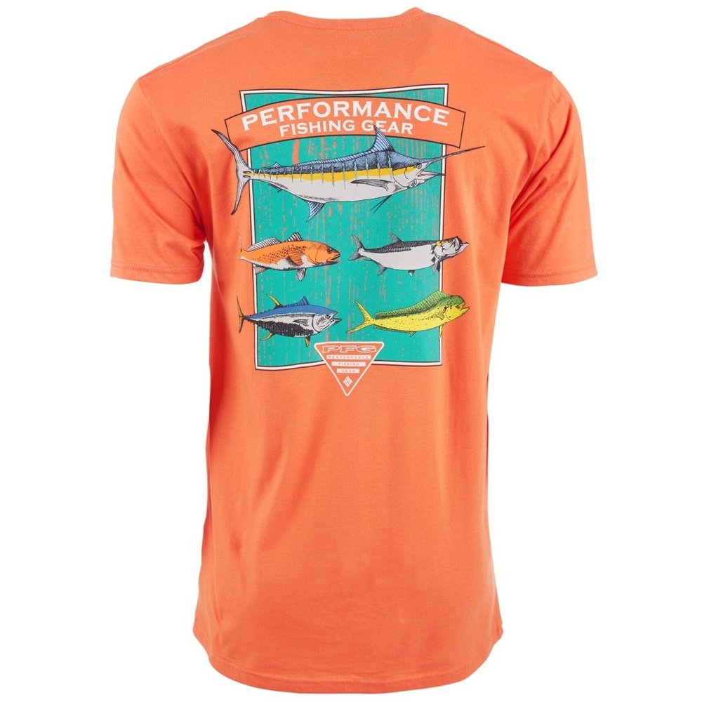 Columbia PFG Okereke Graphic T-Shirt, Orange